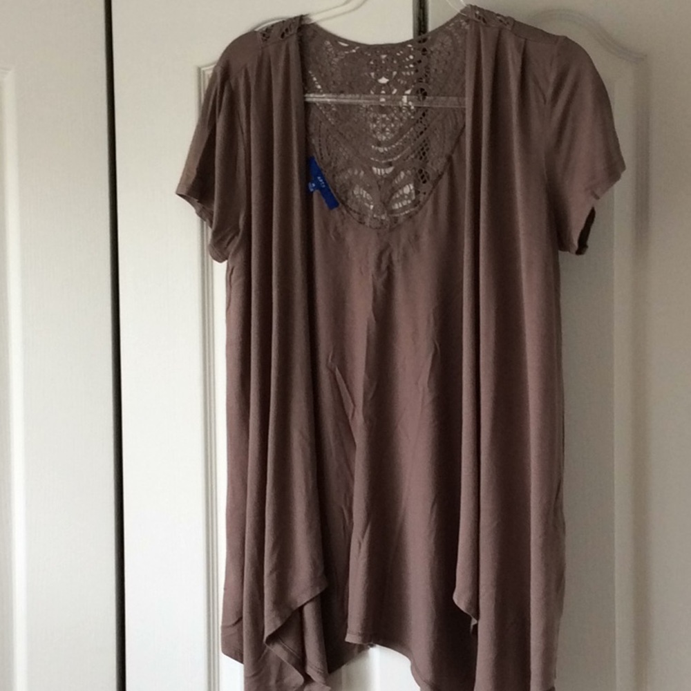 Lace back cover up